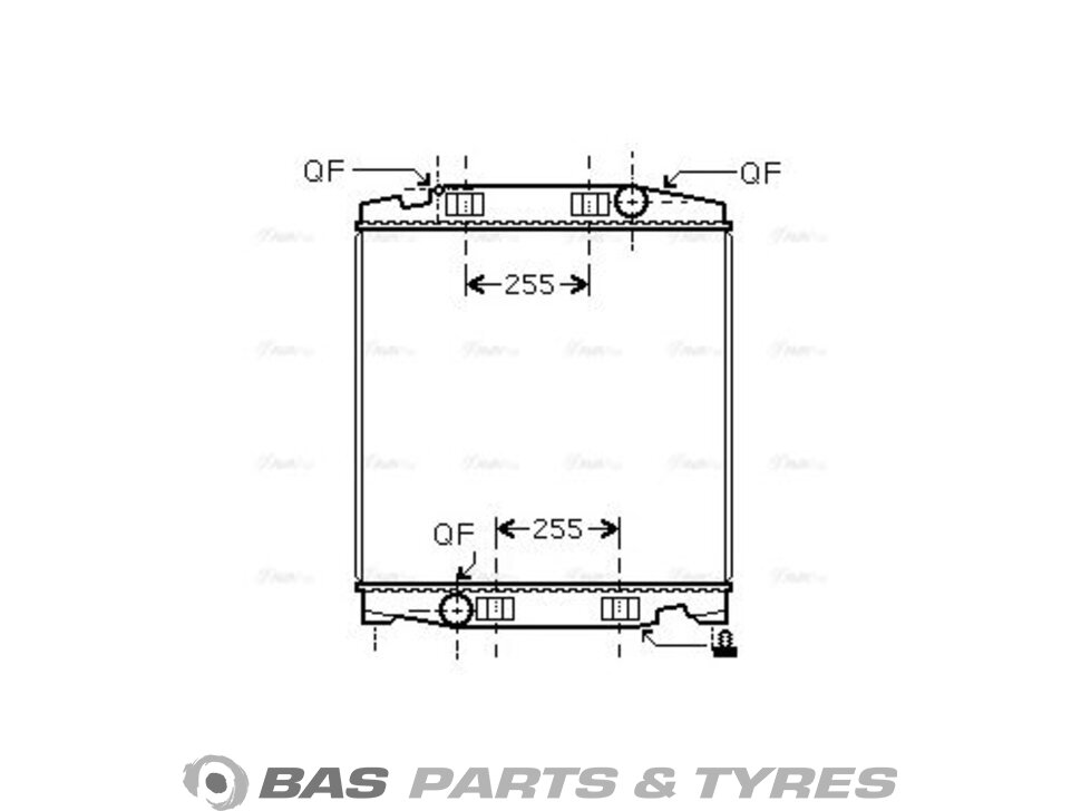 Radiator AVA Cooling 41214447 41214447, 5802776647 - BAS Parts